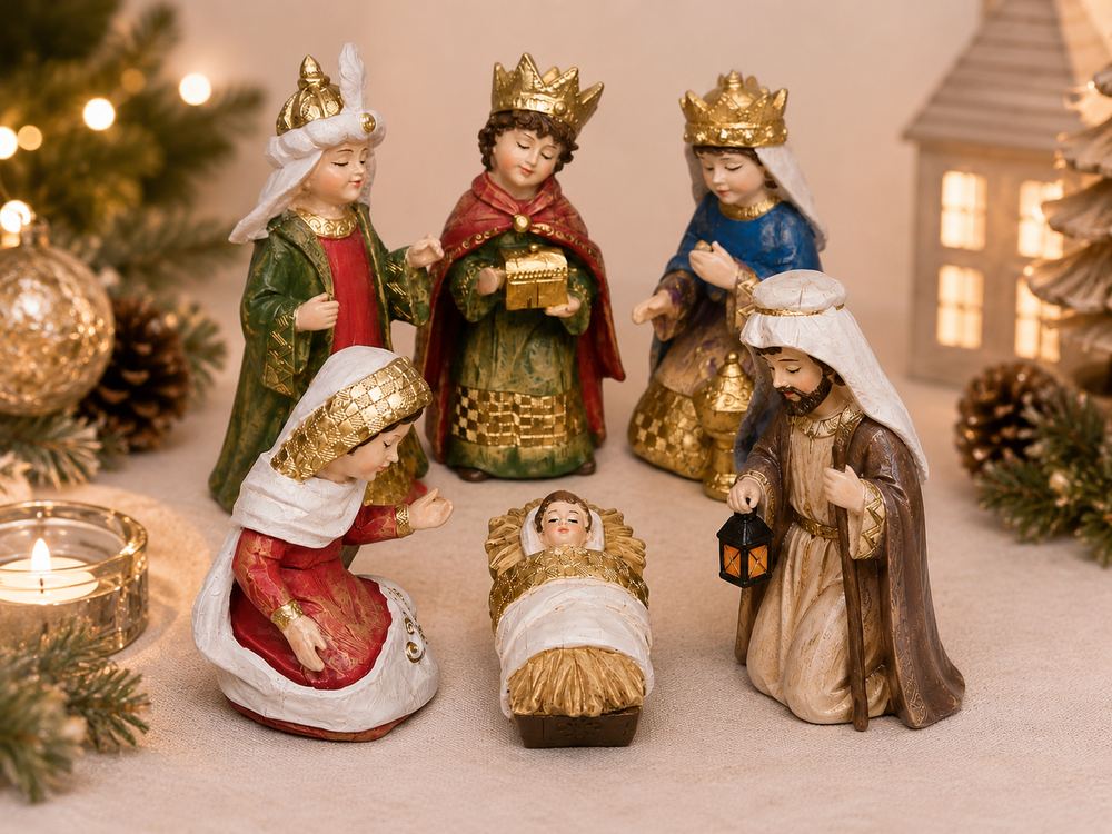 Misterio Tradicional con Reyes Magos - 6 piezas