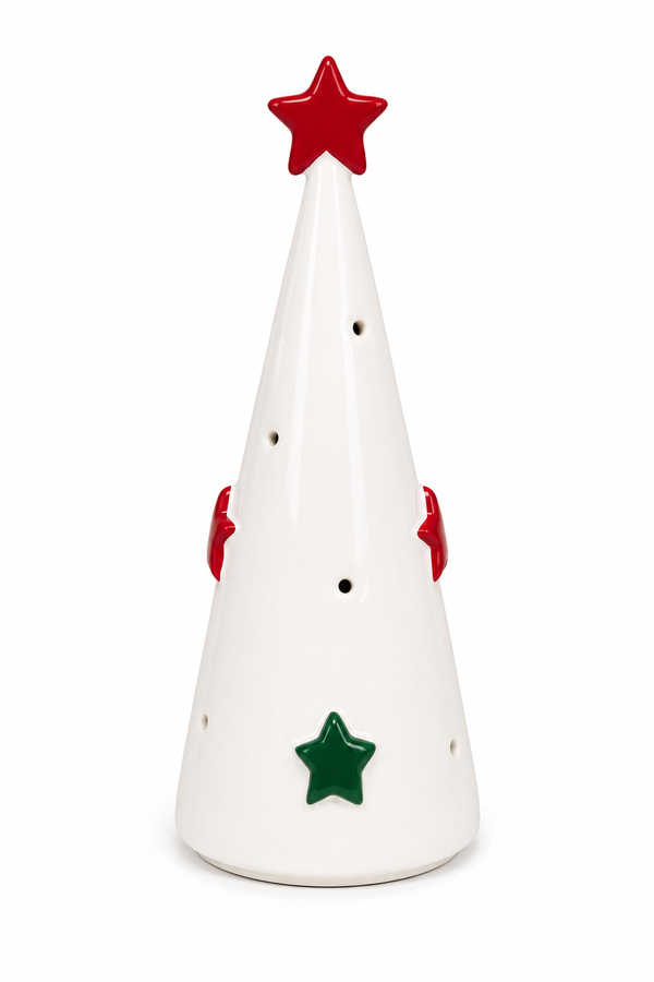 Pino Navideño Ceramico con Luz