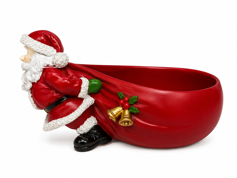 Adorno Navideño Bombonera Papá Noel