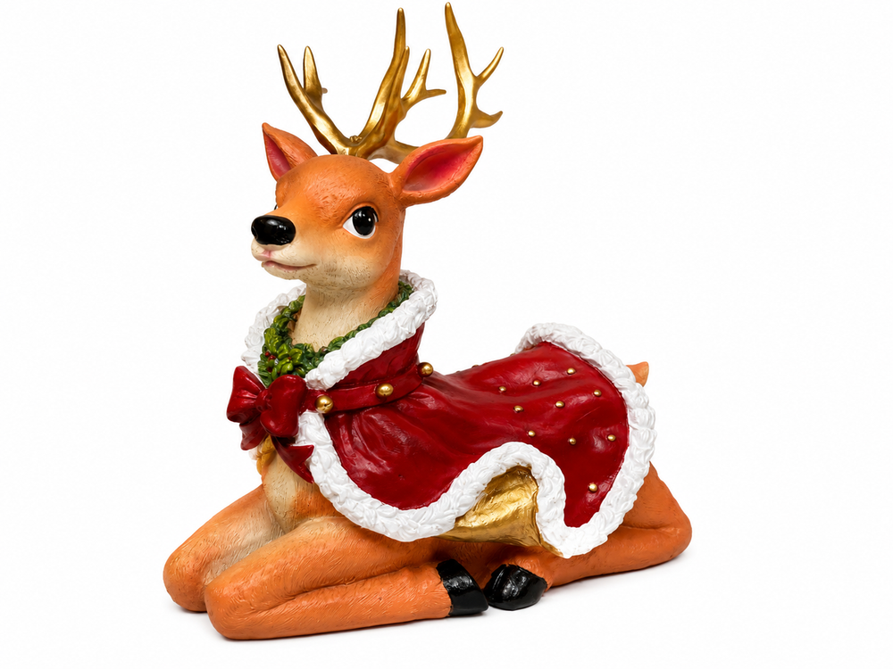 Adorno Navideño Reno Rumiante