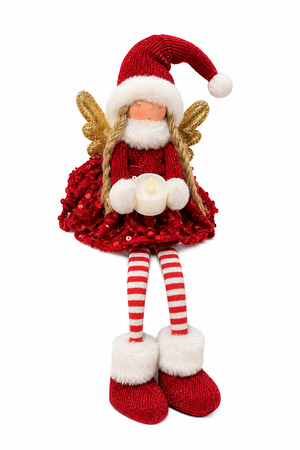 Ángel Navideño Encanto Rojo III