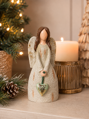 Ángel Navideño con Corazón - Pequeño