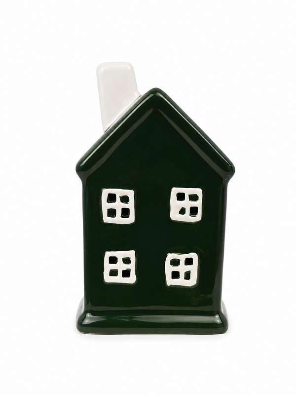 Casita Navideña Verde con luz