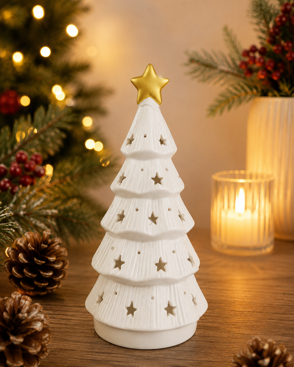 Árbol Navideño Blanco Grande