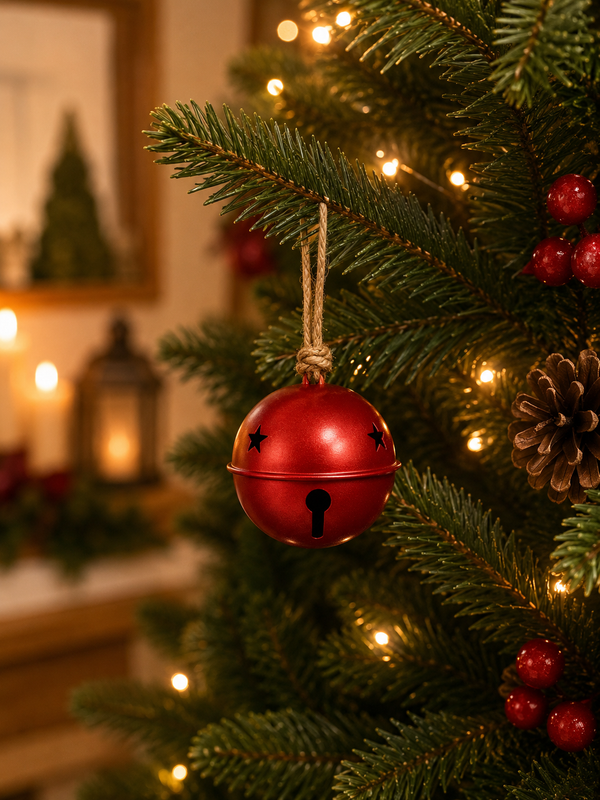 Cascabel Navideño Rojo
