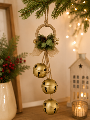 Cascabeles Navideño Dorado