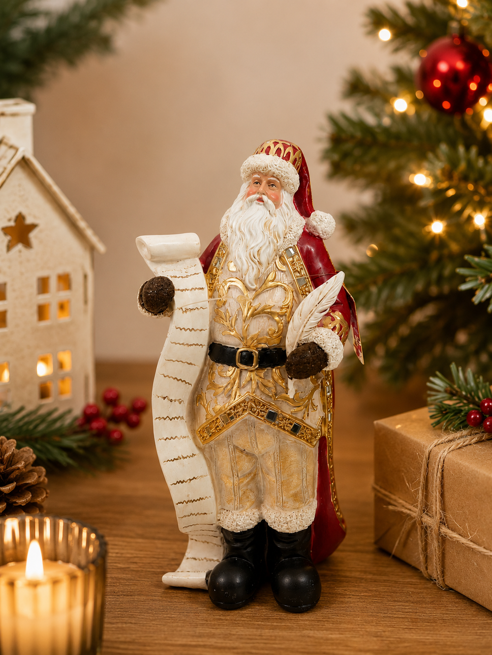 Adorno Papá Noel con Carta