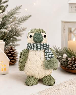 Pinguino Navideña Verde Invernal