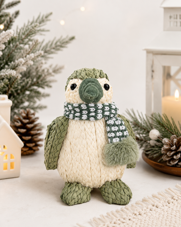 Pinguino Navideña Verde Invernal