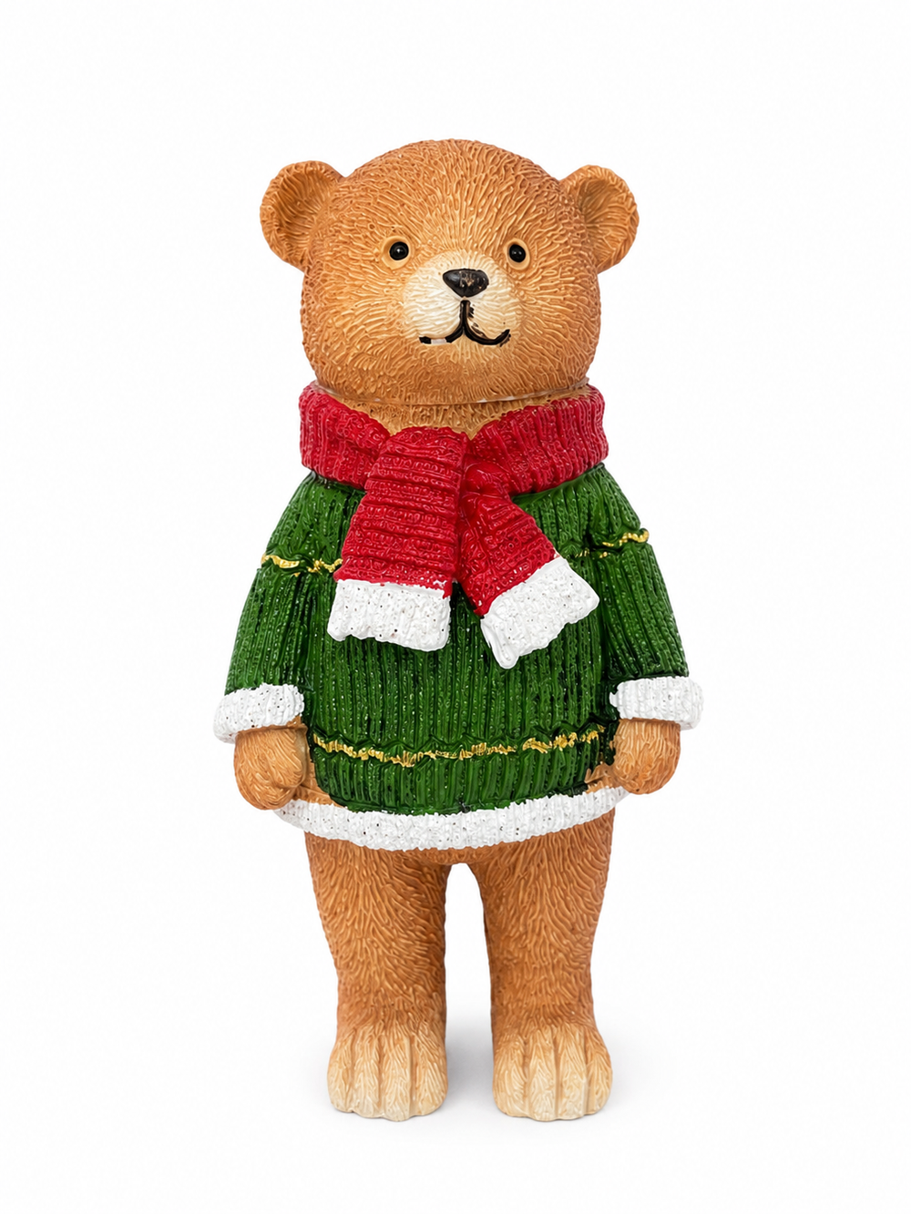 Adorno Oso Navideño Rojo Pequeño.