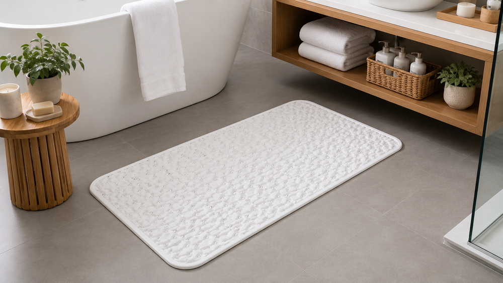 Alfombra de Baño Antideslizante BLANCA