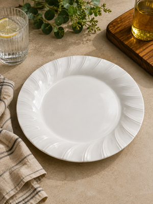 Plato Llano Grande Blanco PERLA