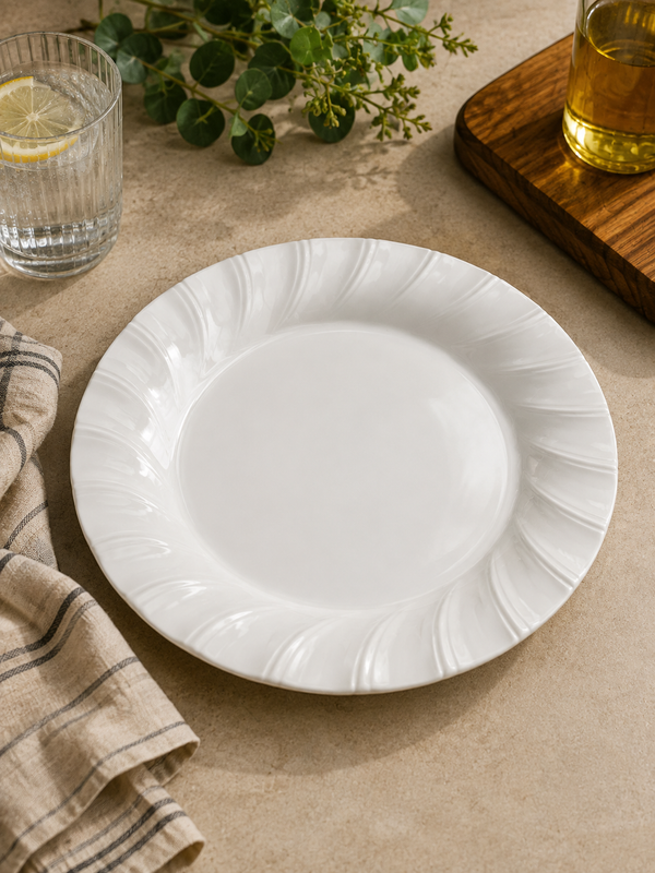 Plato Llano Grande Blanco PERLA