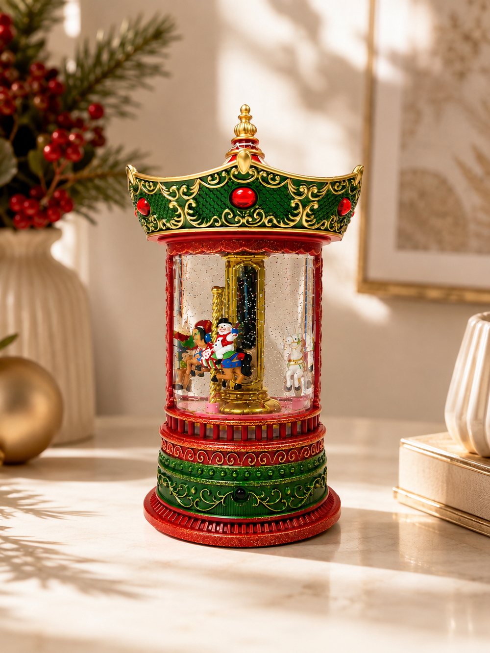 Adorno CARRUSEL NAVIDEÑO MUSICAL