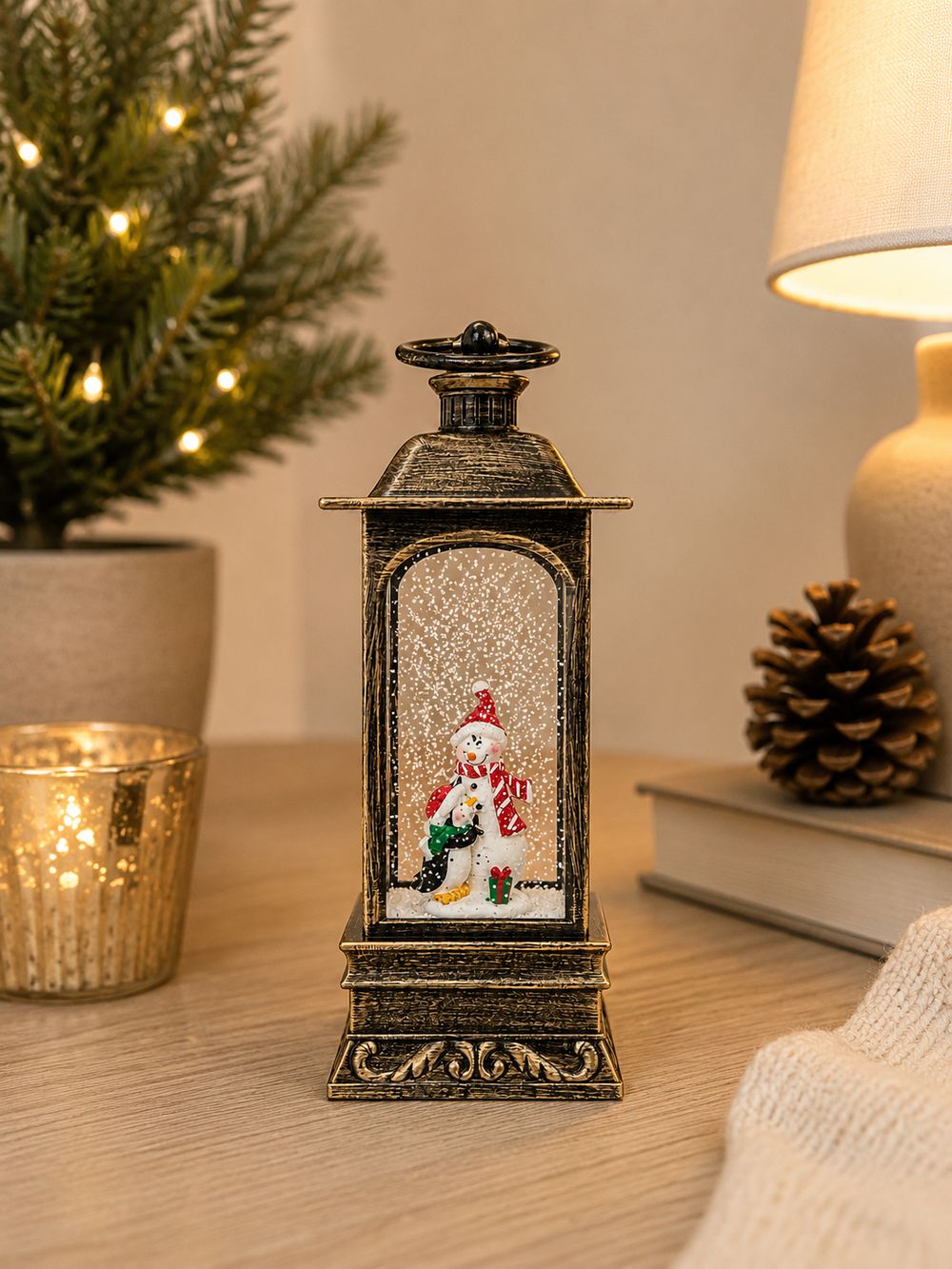 Farol Navideño PAPÁ NOEL EN TRINEO