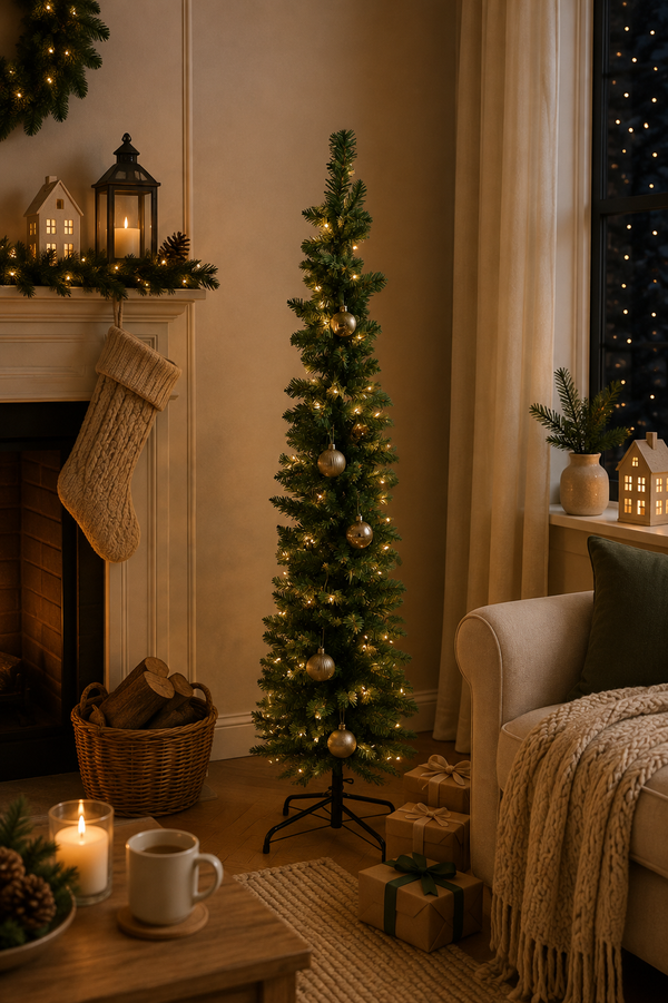 Árbol Pino Slim/Lapiz Tradicional Verde 1.50m