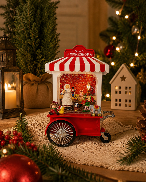 Carrito Navideño TALLER DE PAPÁ NOEL