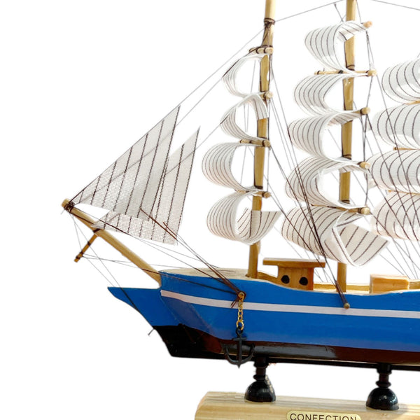 Adorno Barco Velero Azul