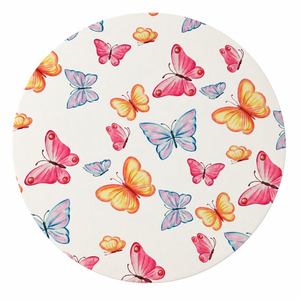 Set x6 Individuales Redondos MARIPOSAS