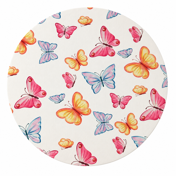 Set x6 Individuales Redondos MARIPOSAS