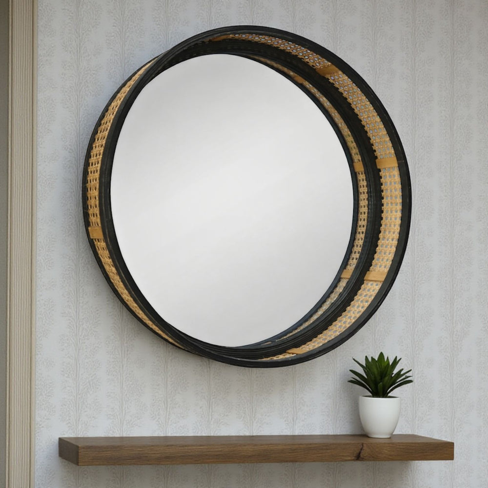 Espejo Redondo RATTAN