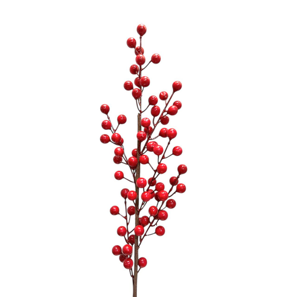 Espiga Bayas Rojas Grande 65CM