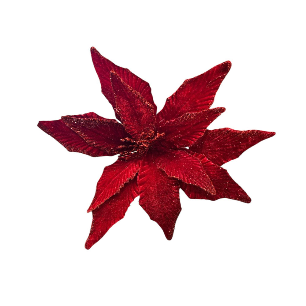 Flor de Terciopelo Mediana ROJA 15CM.