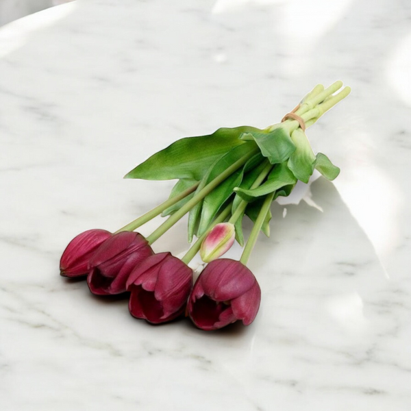 Ramos de tulipanes GUINDA