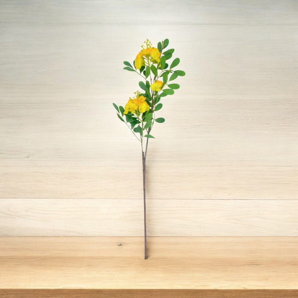 Rama flor CASSIA Amarilla 74cm.
