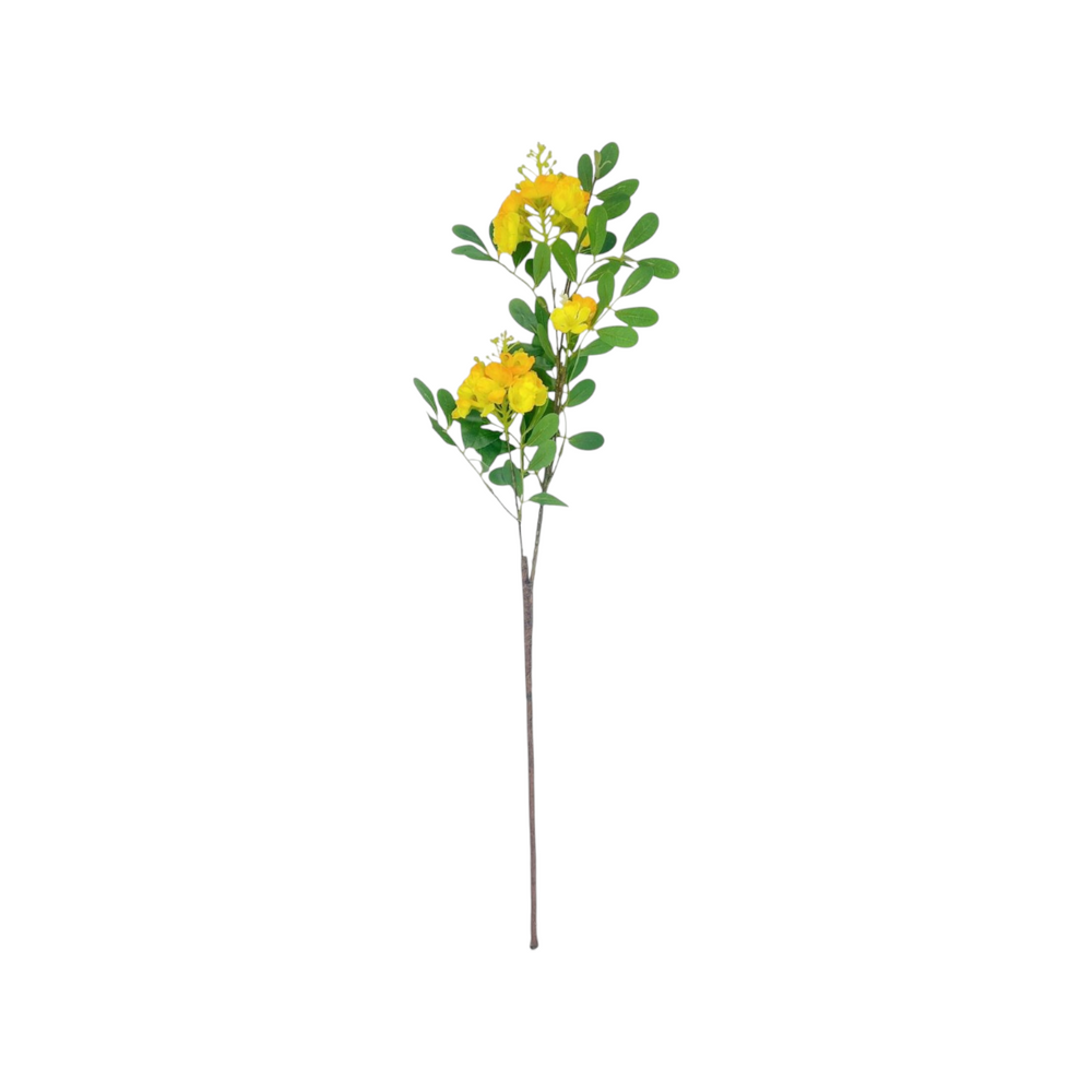 Rama flor CASSIA Amarilla 74cm.