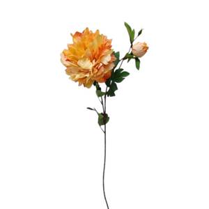 Flor Artificial PEONÍA NARANJA