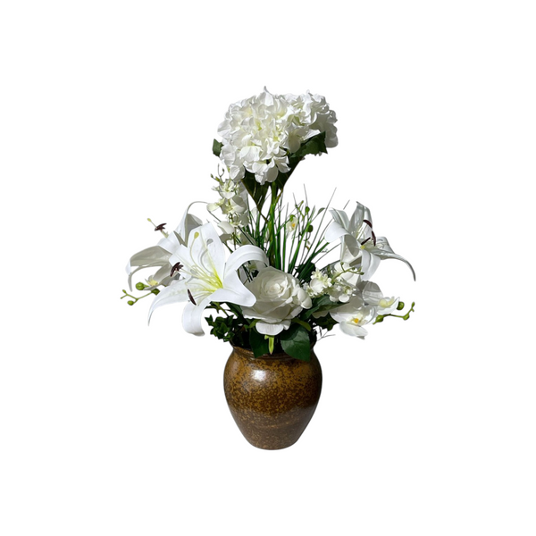 Arreglo Artificial HORTENCIA/LIRIO BLANCO
