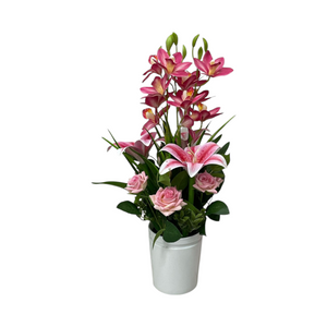 Arreglo Artificial  JAZMIN/ROSAS/LIRIOS Fucsia