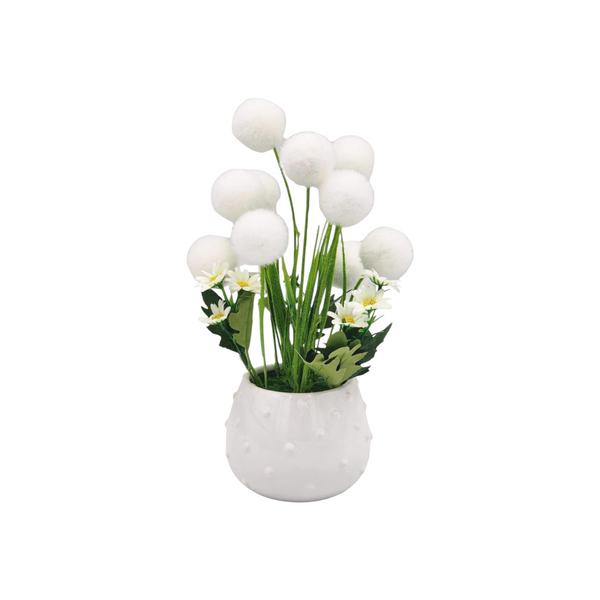 Arreglo Pompones BLANCOS