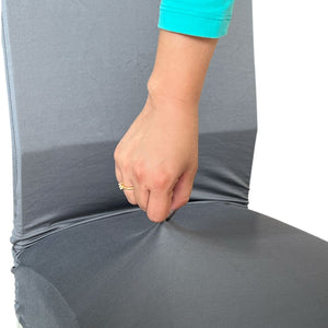 FUNDA DE SILLA PLOMO Y CAMEL.