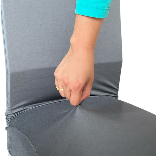 FUNDA DE SILLA PLOMO Y CAMEL.