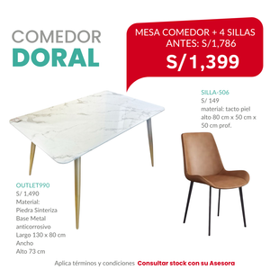 COMEDOR DORAL