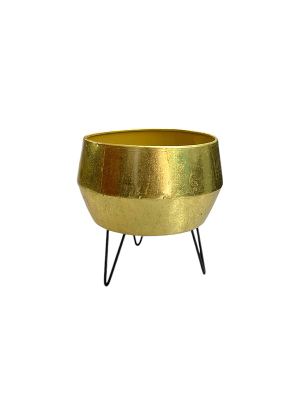 Porta Maceta GIAL Dorado Pqñ.