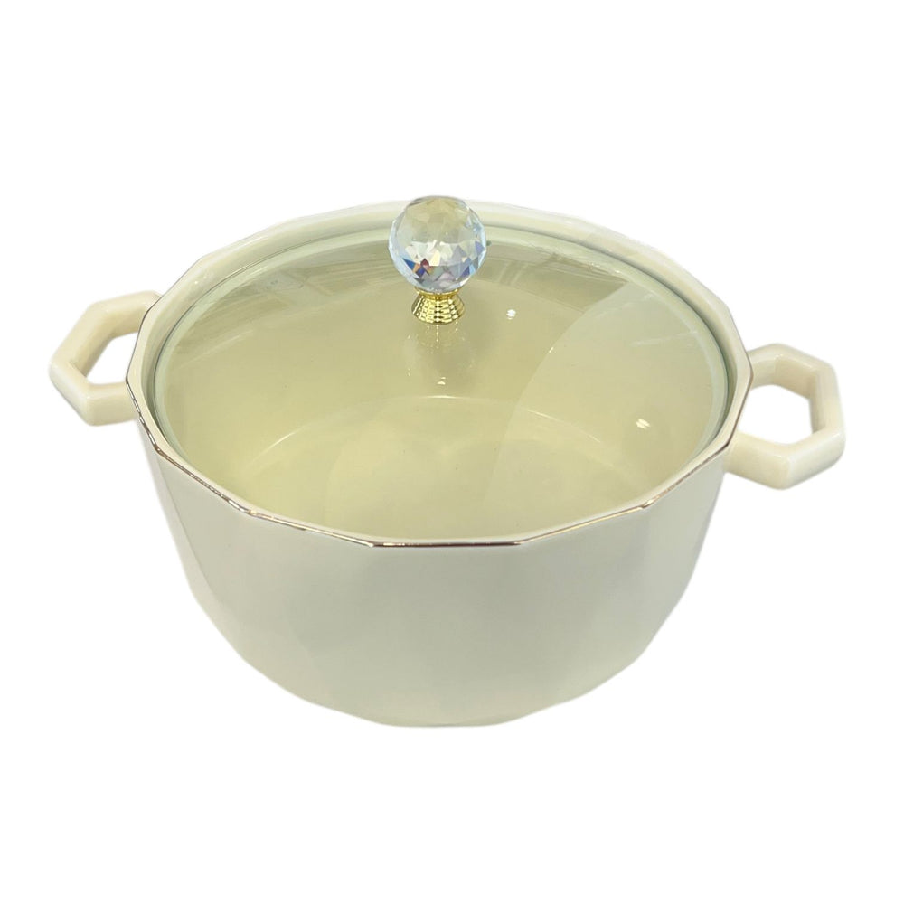 Cacerola Grande con Tapa CREMA
