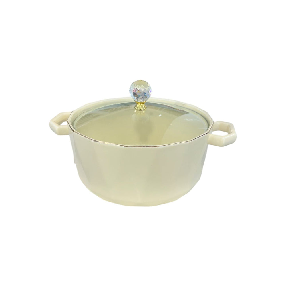 Cacerola Pequeña con Tapa CREMA