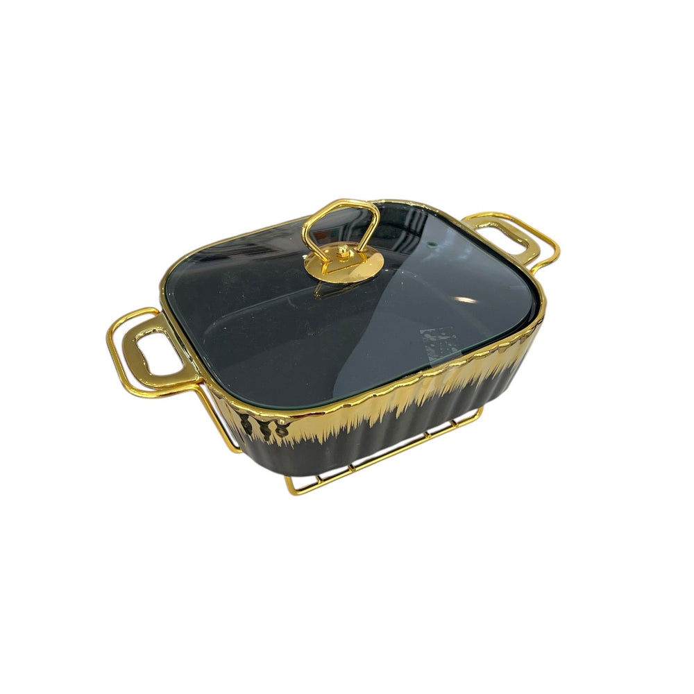 Fuente con Tapa y Calendor GOLD & BLACK
