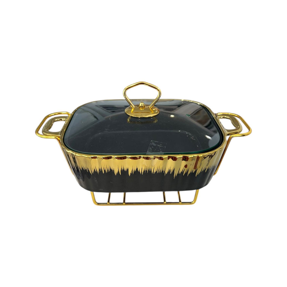 Fuente con Tapa y Calendor GOLD & BLACK