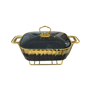 Fuente con Tapa y Calendor GOLD & BLACK