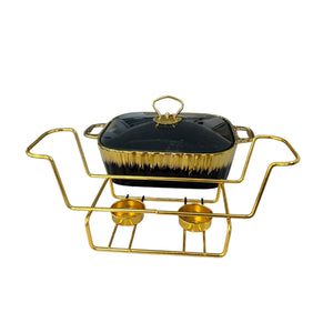 Fuente con Tapa y Calendor GOLD & BLACK