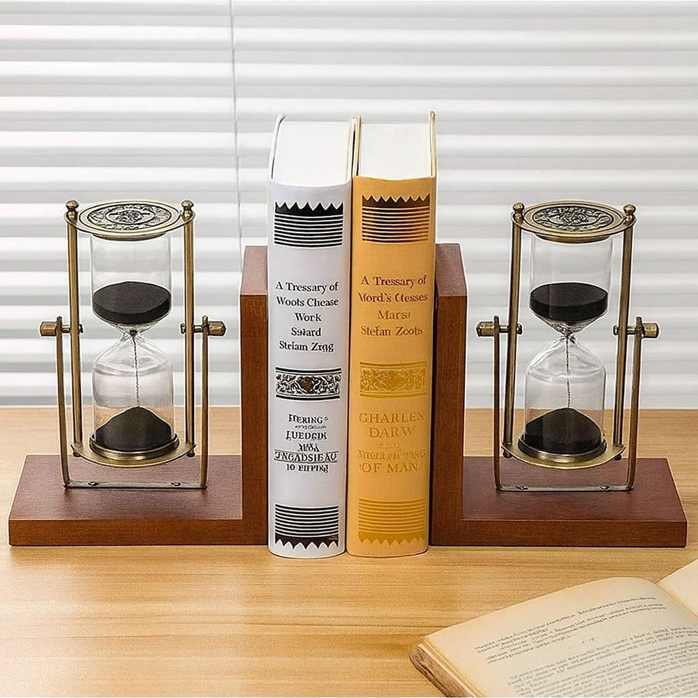 Reloj de Arena POSA LIBROS BLACK