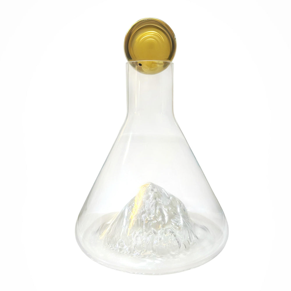 Decantador Cristal con Tapa Dorada