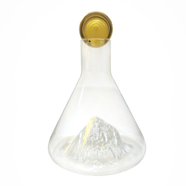 Decantador Cristal con Tapa Dorada