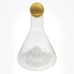 Decantador Cristal con Tapa Dorada
