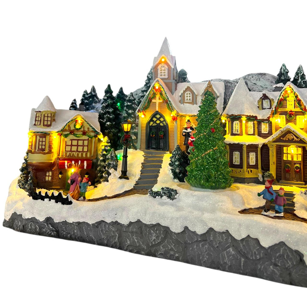Villa Navideña Gigante Con Luces