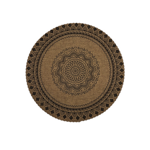Individual Mandala Marrón x6